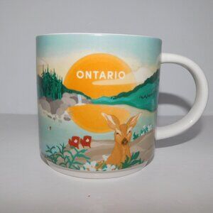 Tim Hortons Travel Collection Ontario Coffee Mug 60th Anniversary 2024 Deer
